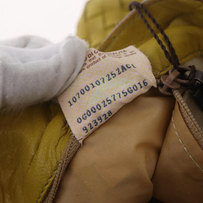 Bottega Veneta Belted Intrecciato Nappa, Yellow, Leather, Tote Bag