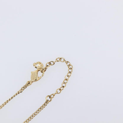 Christian Dior Vintage Logo Pendant Metal, Gold, Metal, Necklace