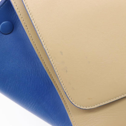Celine Trapeze Leather, Beige, Leather, Handbag