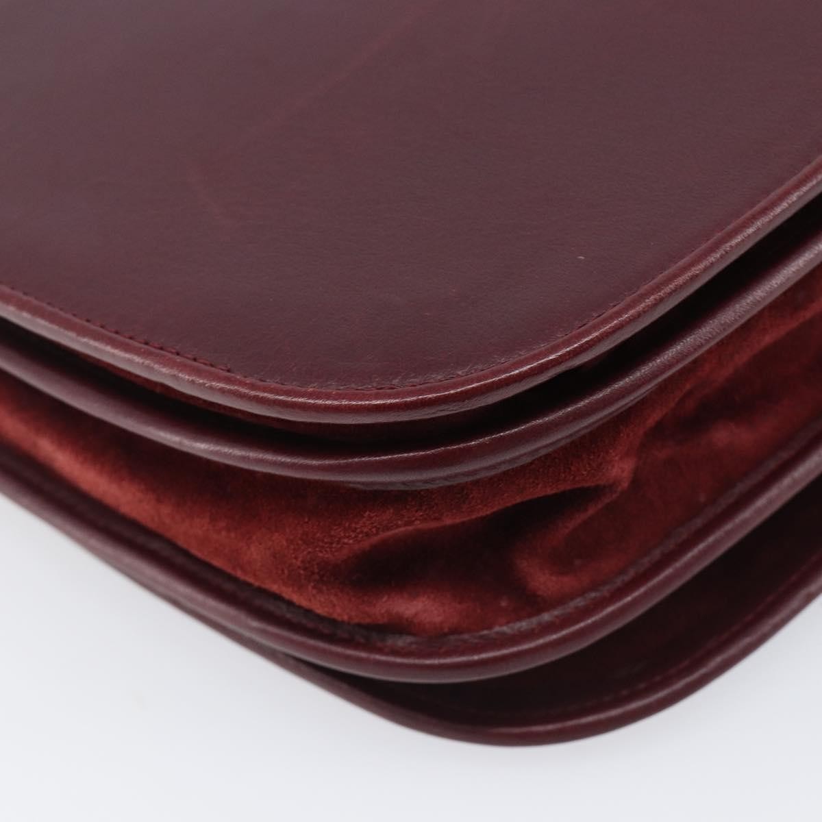 Cartier Must De Cartier Leather, Burgundy, Leather, Shoulder Bag