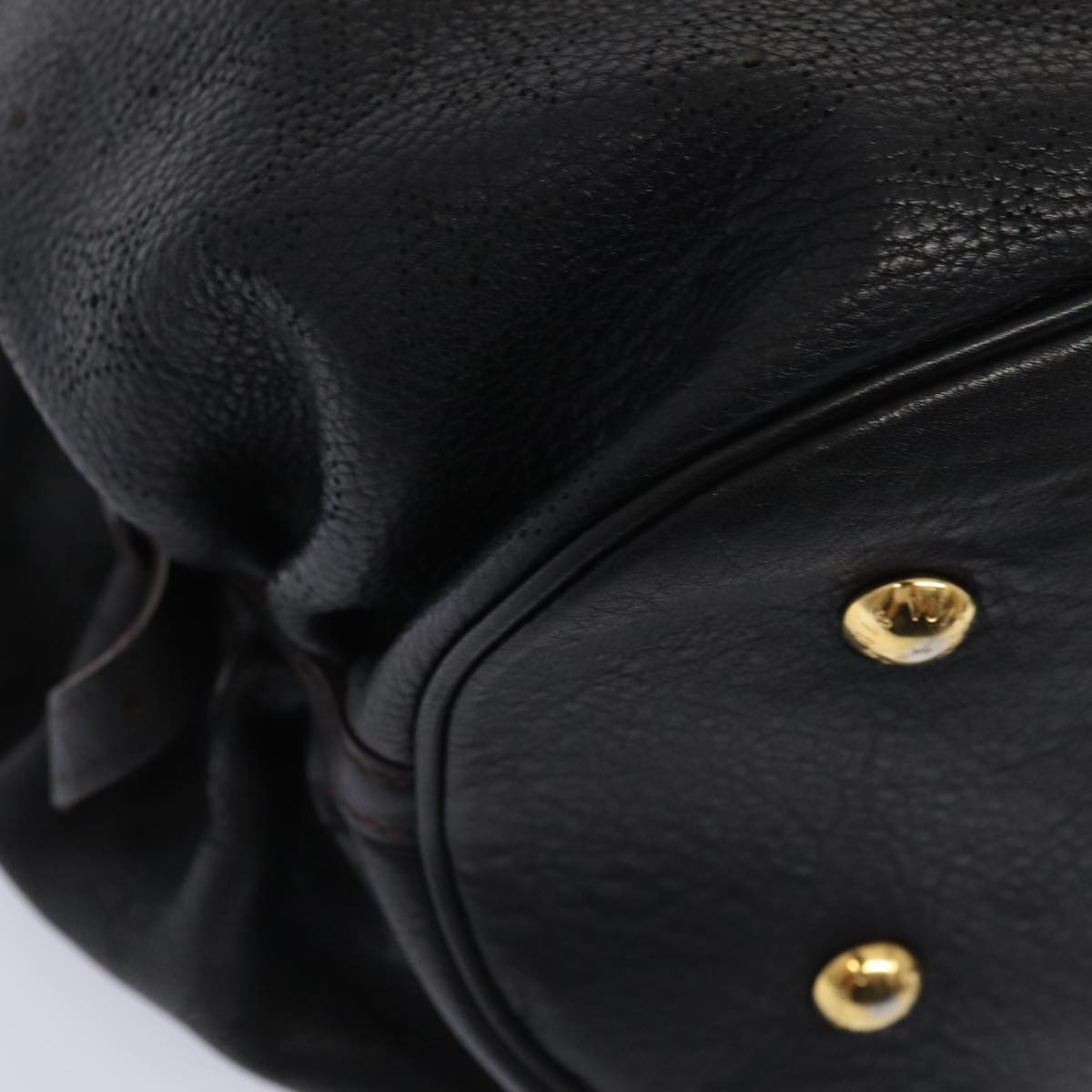 Louis Vuitton XL, Black, Leather, handbag