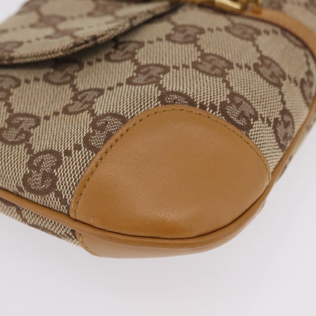 Gucci Bamboo Jackie Canvas, Beige, Canvas, Handbag