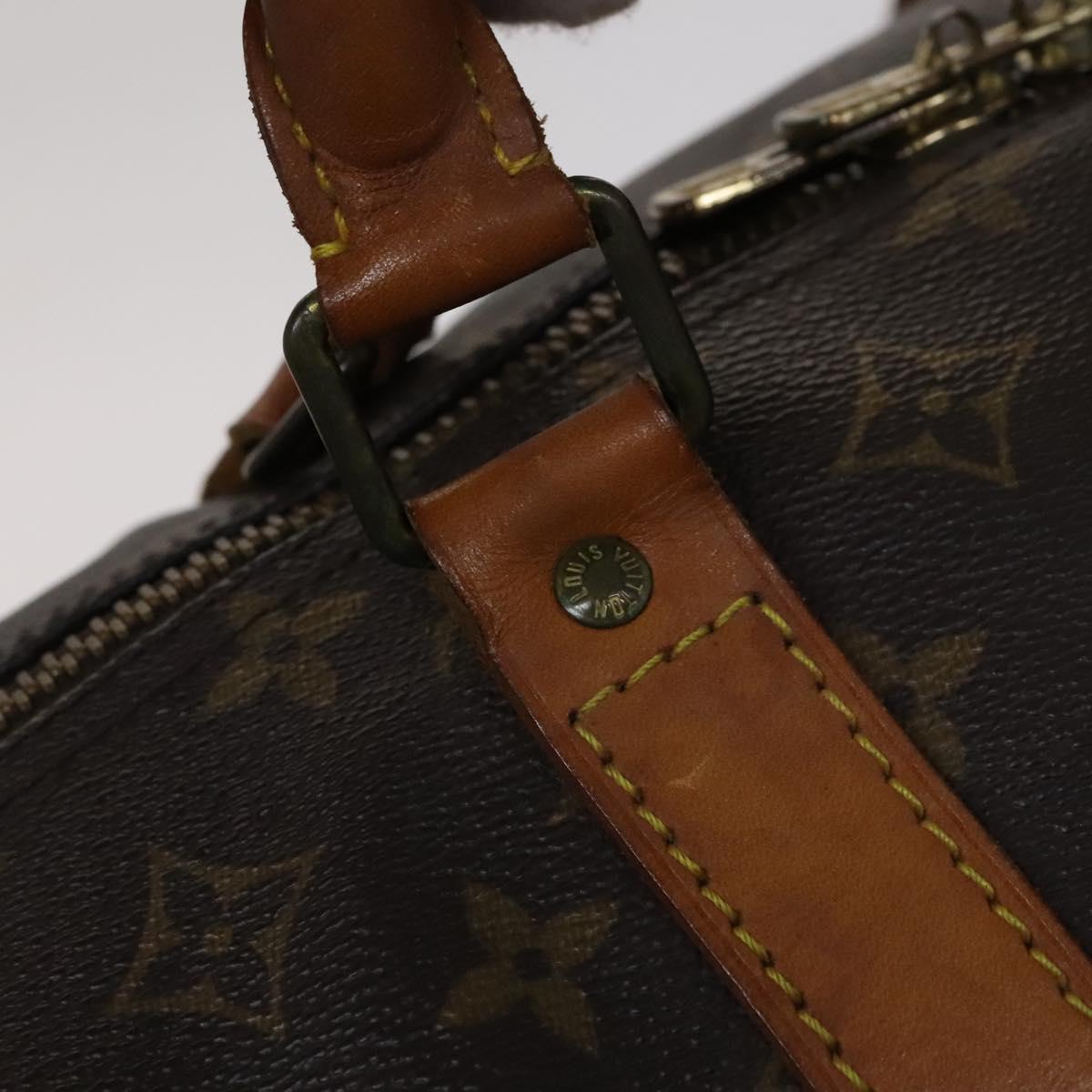 Louis Vuitton Keepall 60, Brown, Canvas, travel