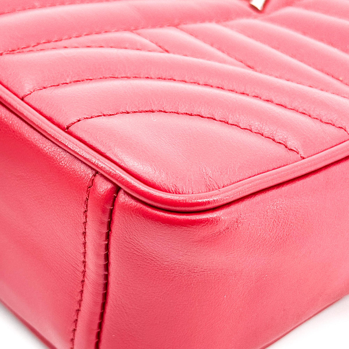 Prada Camera Diagramme Quilted Leather, Red, Leather, Handbag