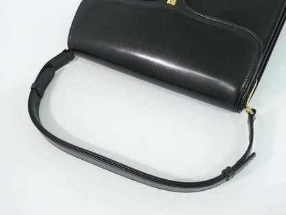 Gucci Shoulder Leather, Black, Leather, Shoulder Bag