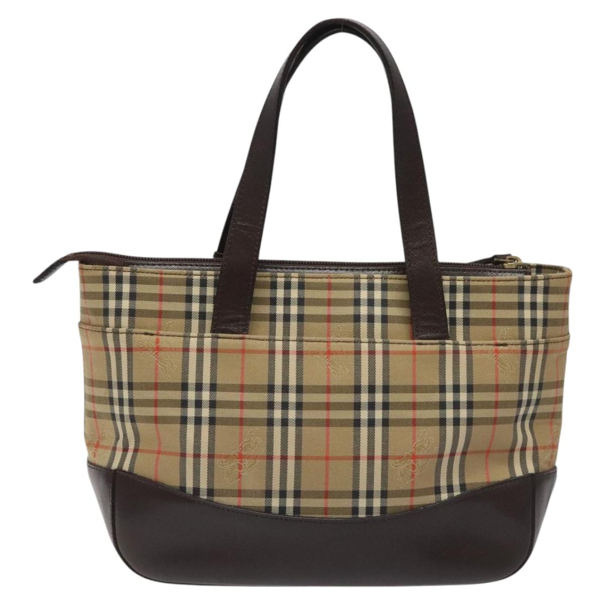 Burberry Nova Check, Beige, Canvas, tote