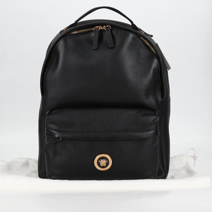 Versace Medusa, Black, Leather, backpack