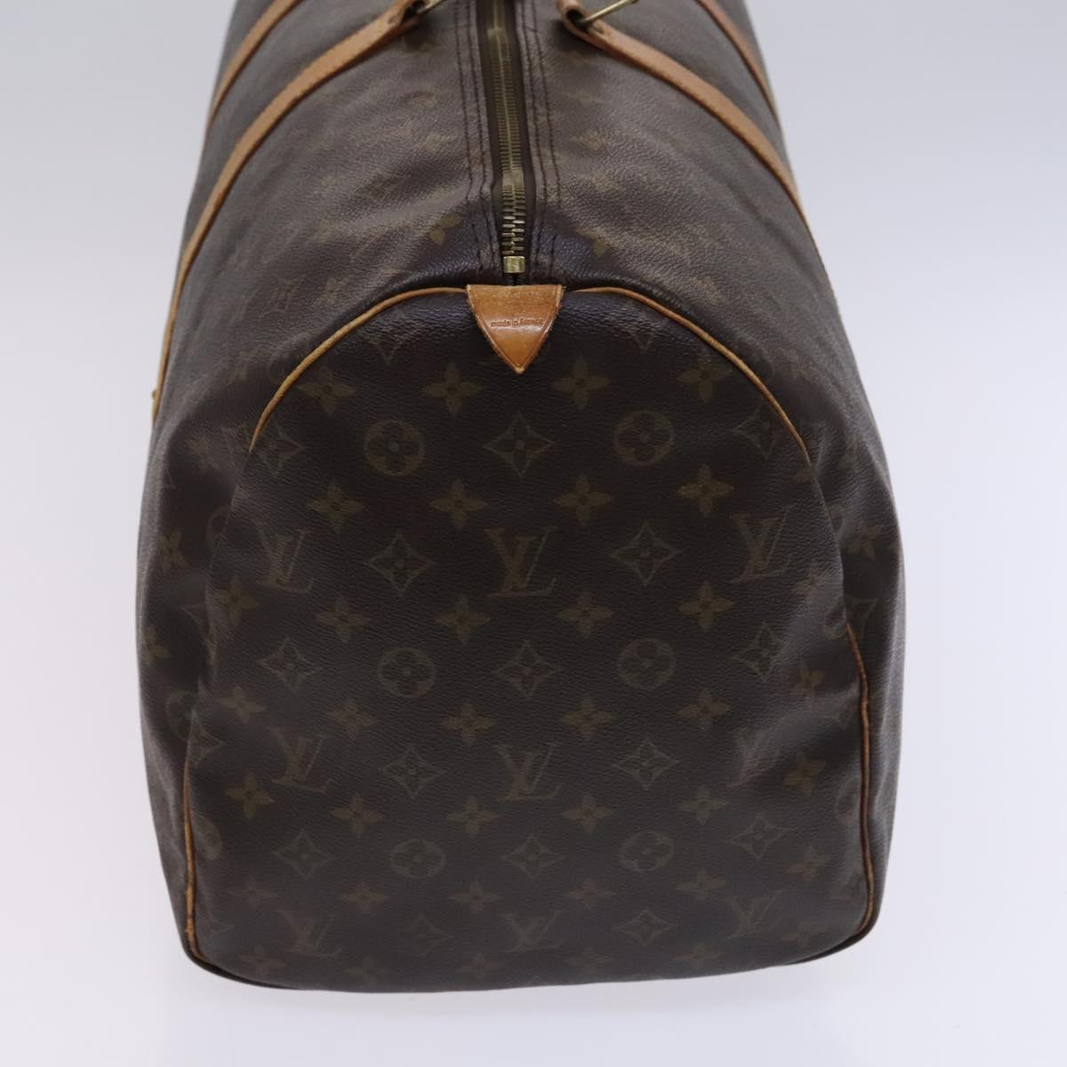 Louis Vuitton Keepall 55, Brown, Canvas, travel