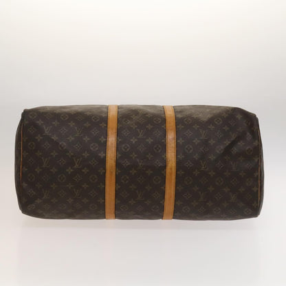 Louis Vuitton Keepall 60, Brown, Canvas, travel