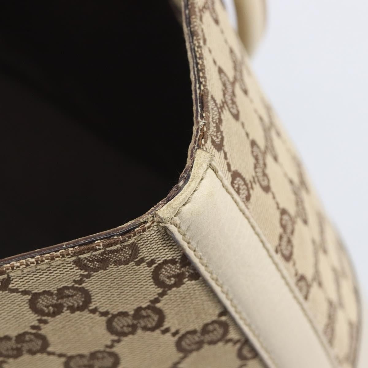Gucci Horsebit Handle GG Canvas, Beige, Canvas, Tote Bag