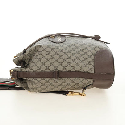 Gucci Neo Vintage Drawstring Bucket GG Coated Canvas, Beige, Canvas, Backpack