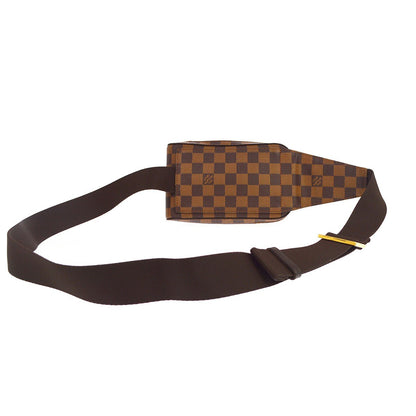 Louis Vuitton Geronimos Waist Damier, Brown, Canvas, Shoulder Bag