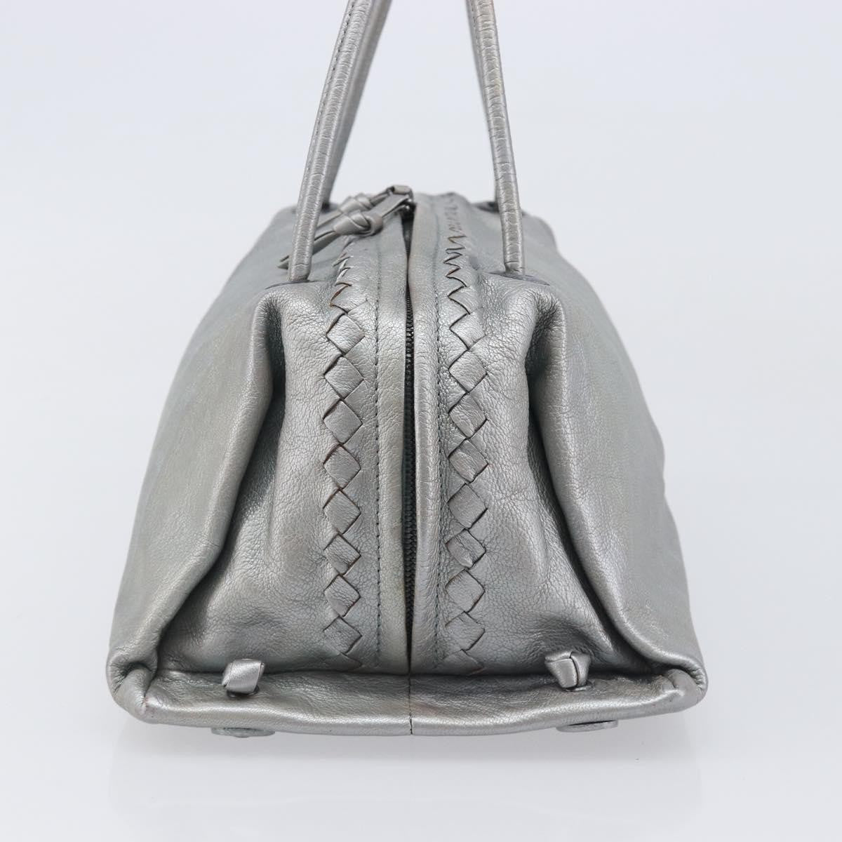 Bottega Veneta Intrecciato Handbag Intrecciato, Silver, Leather, Handbag