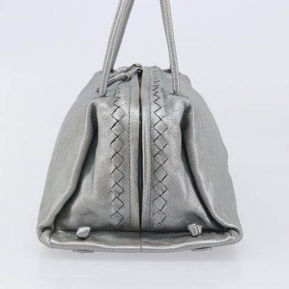 Bottega Veneta Intrecciato Handbag Intrecciato, Silver, Leather, Handbag