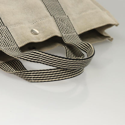 Hermès Fourre tout, Grey, Canvas, handbag