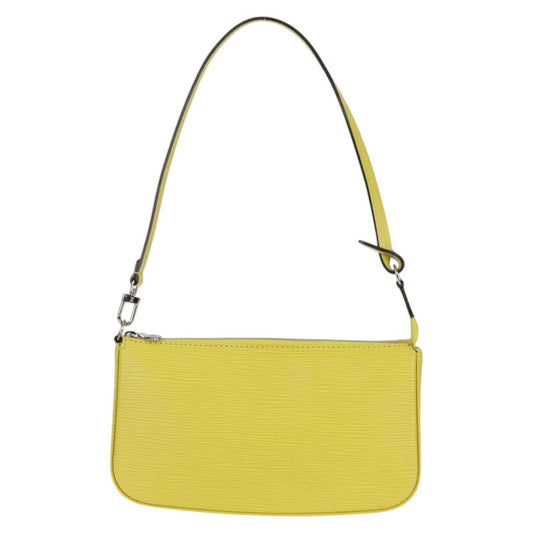 Louis Vuitton Pochette Accessoire, Yellow, Leather, clutch