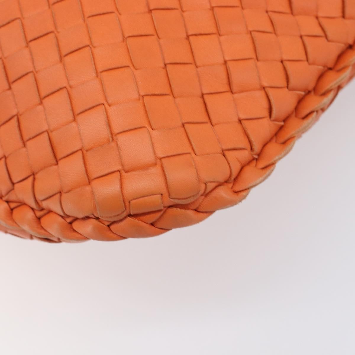 Bottega Veneta Veneta Hobo Intrecciato Nappa, Orange, Leather, Shoulder Bag