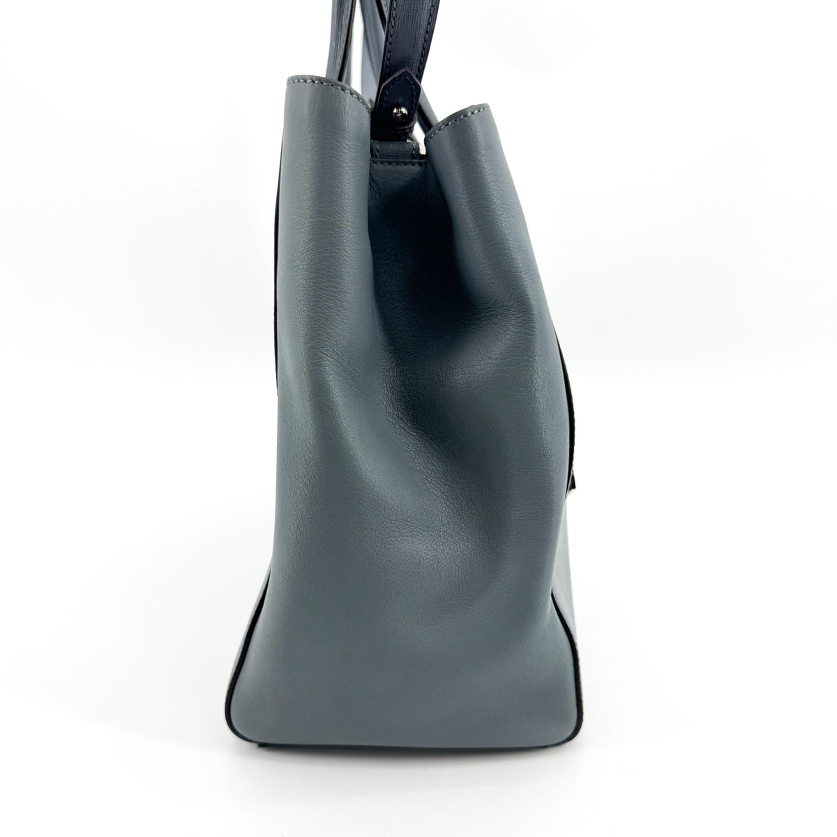 Fendi 2Jours Leather, Blue, Leather, Handbag