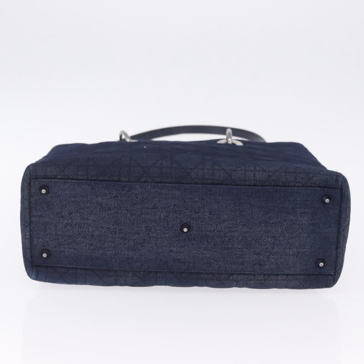Christian Dior Lady Dior Denim, Blue, Denim, Handbag