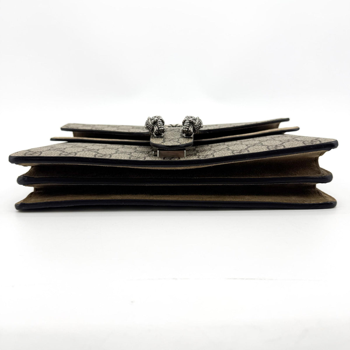 Gucci Dionysus GG Coated Canvas, Brown, Suede, Handbag