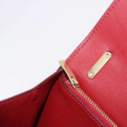 Salvatore Ferragamo Aileen Leather, Burgundy, Leather, Shoulder Bag
