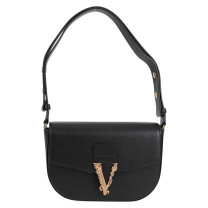 Versace Medusa, Black, Leather, shoulder