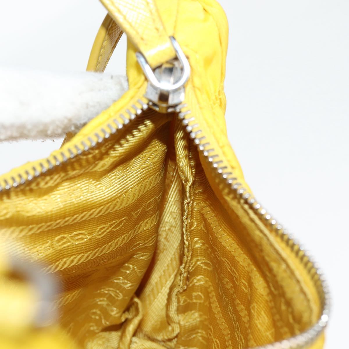 Prada Re-Nylon, Yellow, NYLON, clutch