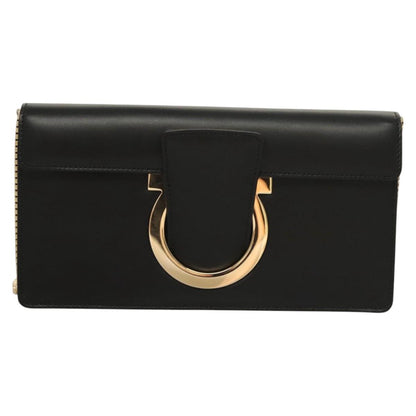 Salvatore Ferragamo Thalia, Black, Leather, shoulder
