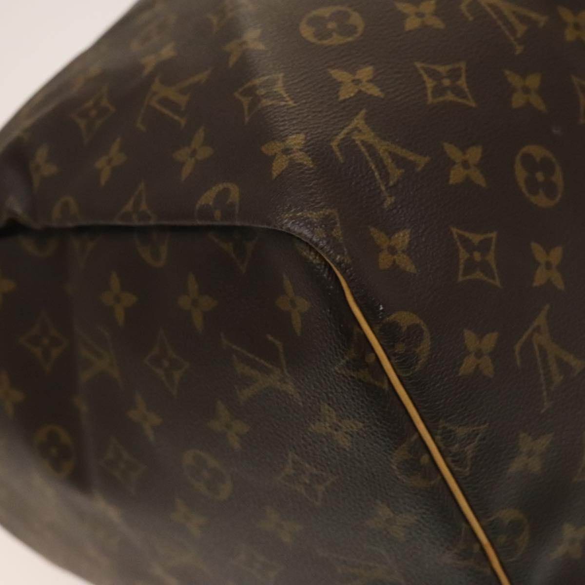 Louis Vuitton Keepall 55, Brown, Canvas, travel