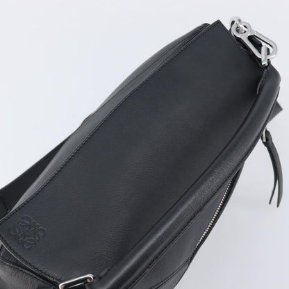 Loewe Puzzle Leather, Black, Leather, Handbag
