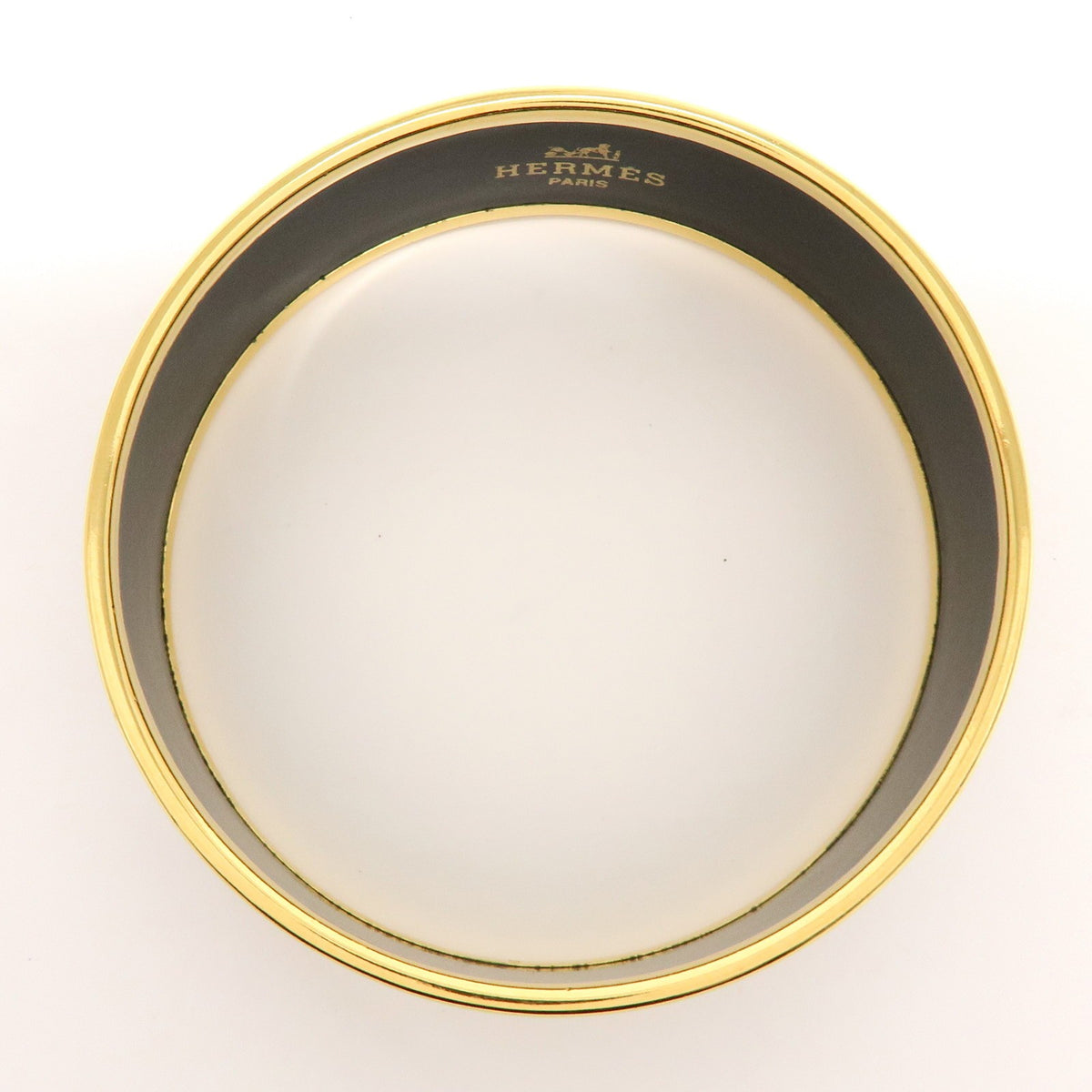 Hermes Bangle Printed Enamel, Multicolour, Gold Plated, Bracelet