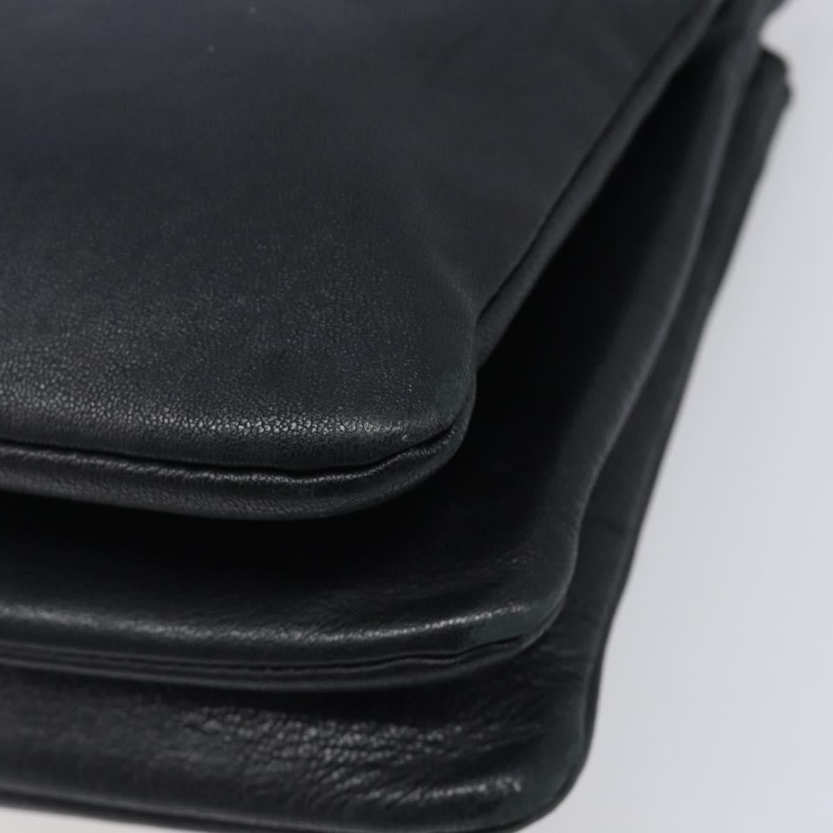 Celine Trio Leather, Black, Leather, Crossbody Bag