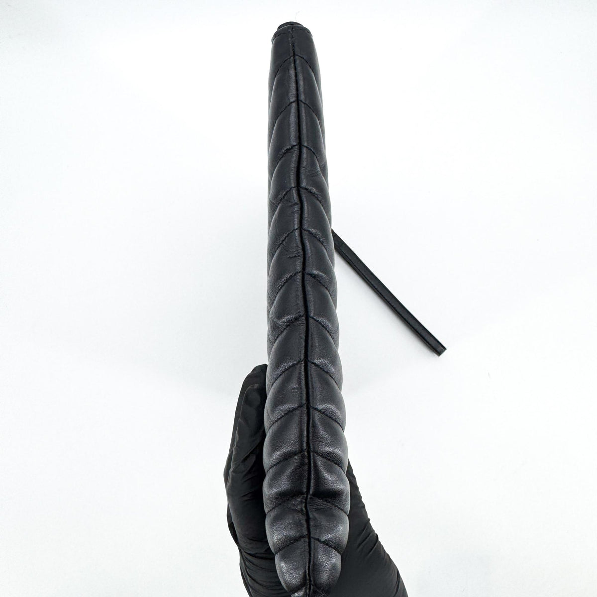 Saint Laurent Puffy Zip Patent, Black, Leather, Clutch