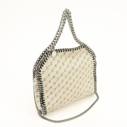 Stella McCartney Falabella Faux Leather, Beige, Canvas, Tote Bag