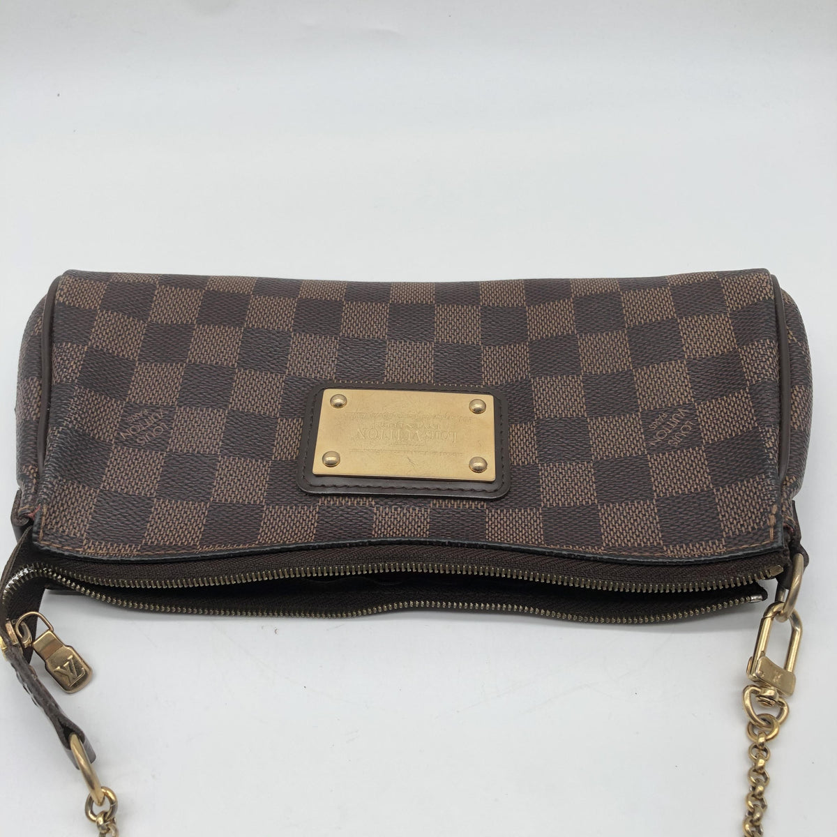Louis Vuitton Eva Damier Ebene, Brown, Canvas, Shoulder Bag