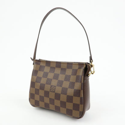 Louis Vuitton Trousse Make Up Damier, Brown, Canvas, Clutch
