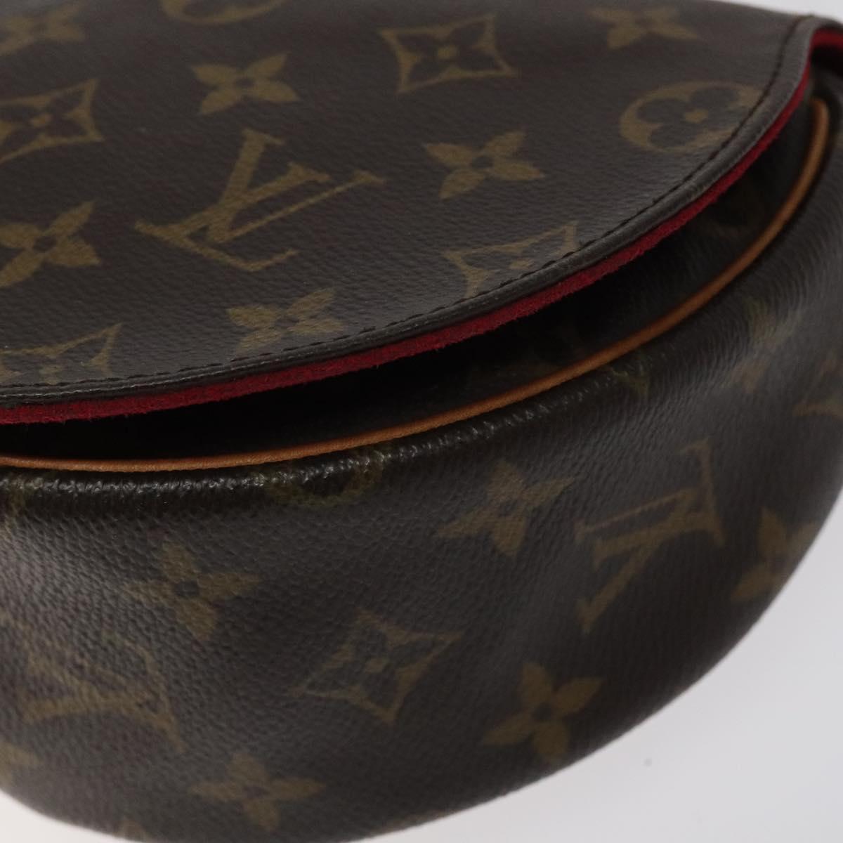 Louis Vuitton Tambourine, Brown, Canvas, shoulder