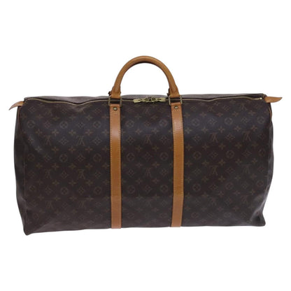Louis Vuitton Keepall 60, Brown, Canvas, travel
