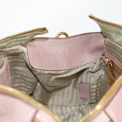 Prada Vitello, Pink, Leather, handbag