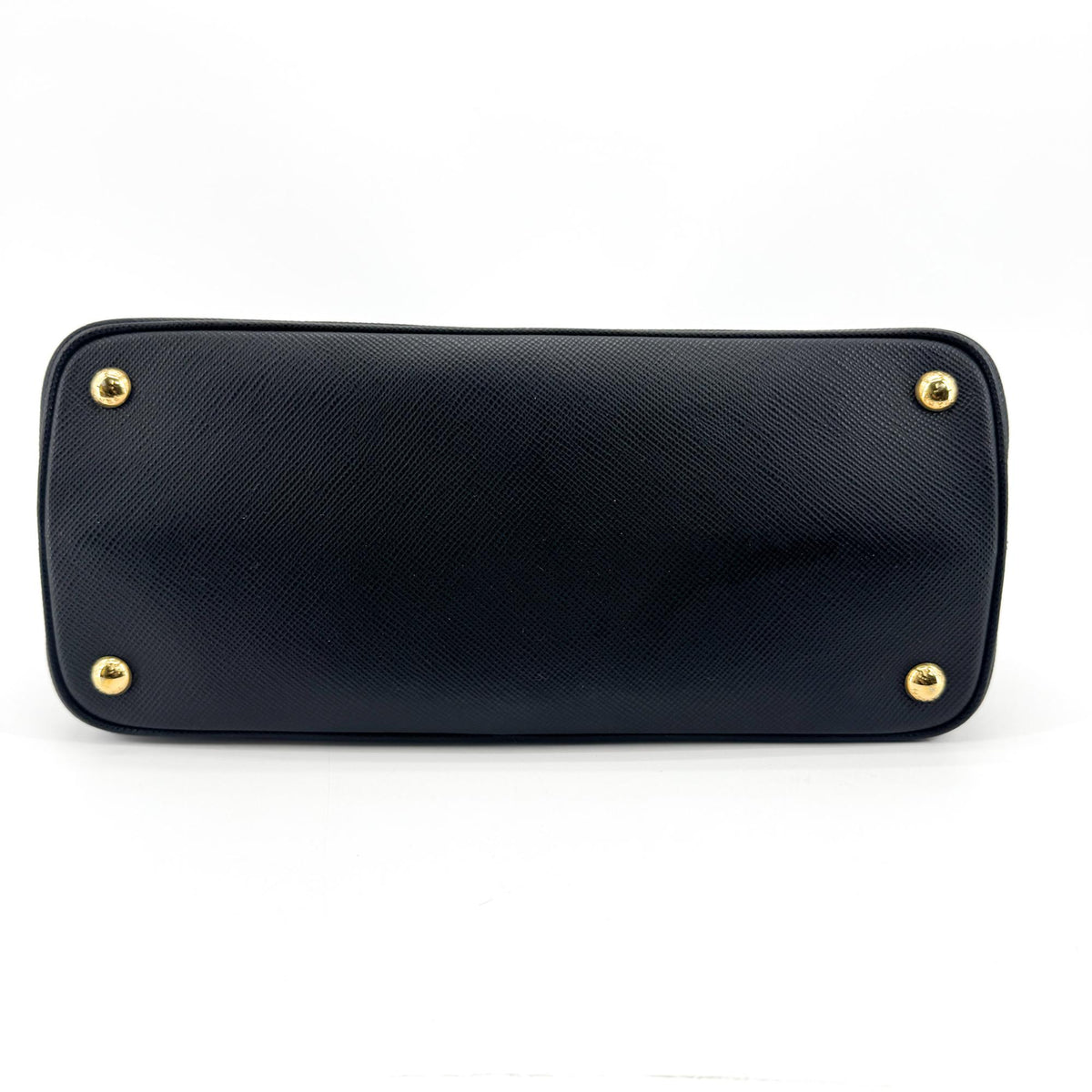 Prada Cuir Double Saffiano Leather, Black, Leather, Tote Bag