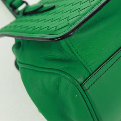 Bottega Veneta Intrecciato Leather, Green, Leather, Handbag