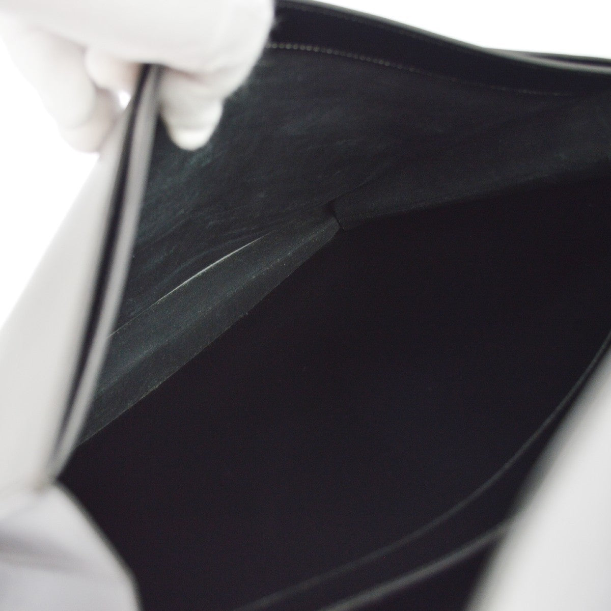 Hermes Sac a Depeches Box Calf, Black, Leather, Handbag