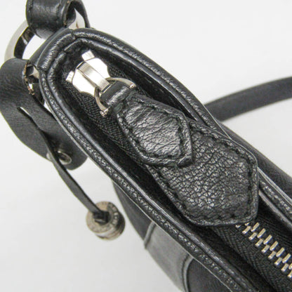 Bvlgari Open Hobo Leather, Black, Leather, Shoulder Bag
