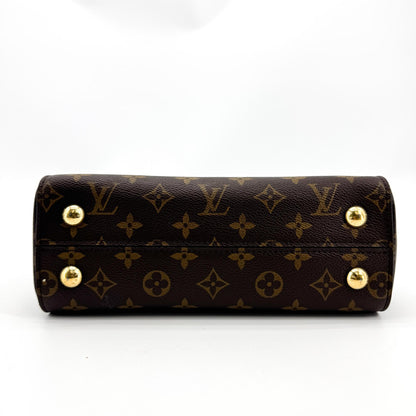 Louis Vuitton Cluny Top Handle Monogram Canvas, Brown, Canvas, Handbag