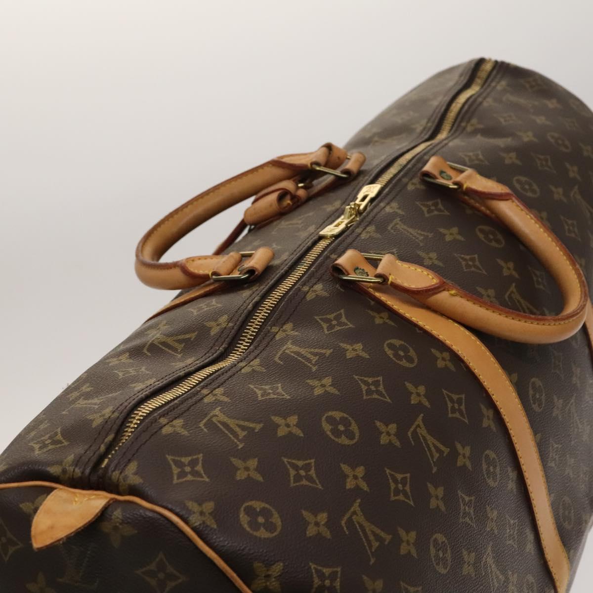 Louis Vuitton Keepall Bandouliere Bag Monogram Canvas, BROWN, CANVAS, Travel bag