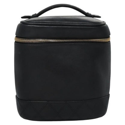 Chanel Vanity, Black, Leather, clutch