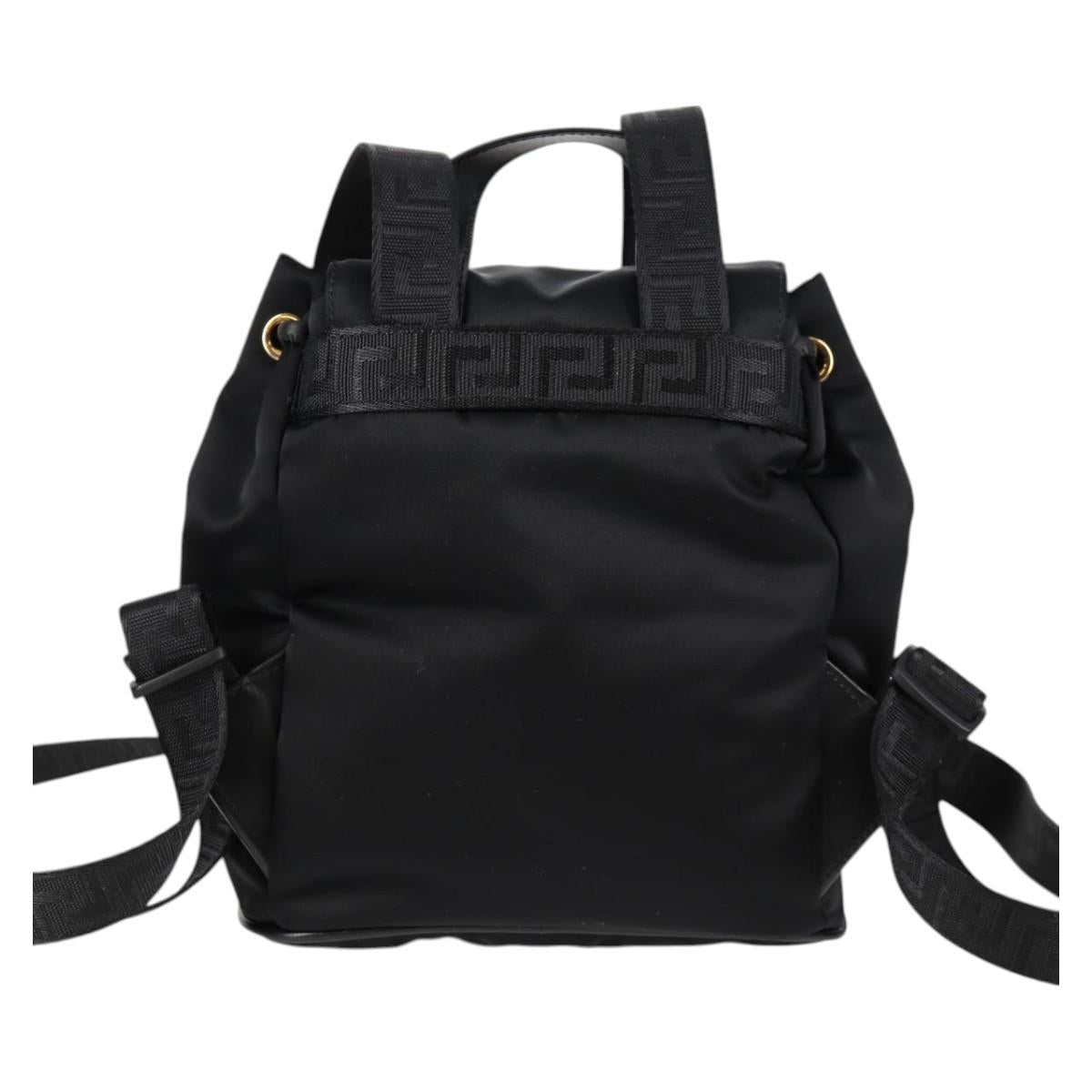 Versace Medusa, Black, NYLON, backpack