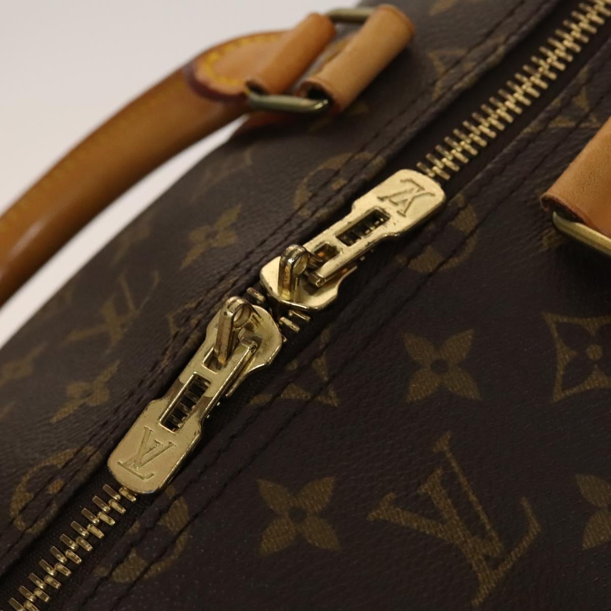 Louis Vuitton Keepall 55, Brown, Canvas, travel