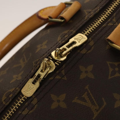 Louis Vuitton Keepall 55, Brown, Canvas, travel