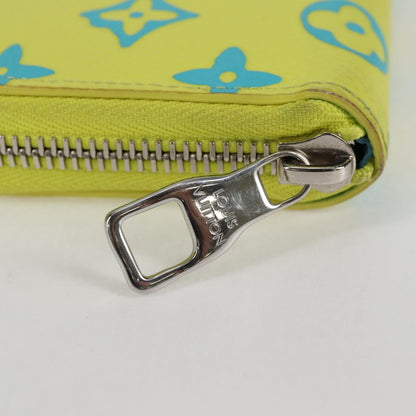 Louis Vuitton Zippy Wallet Vertical, Yellow, Canvas, wallet